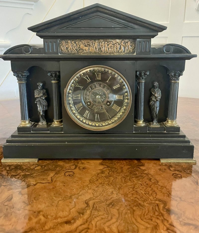 Superb Quality Antique Victorian Marble Mantle Clock
